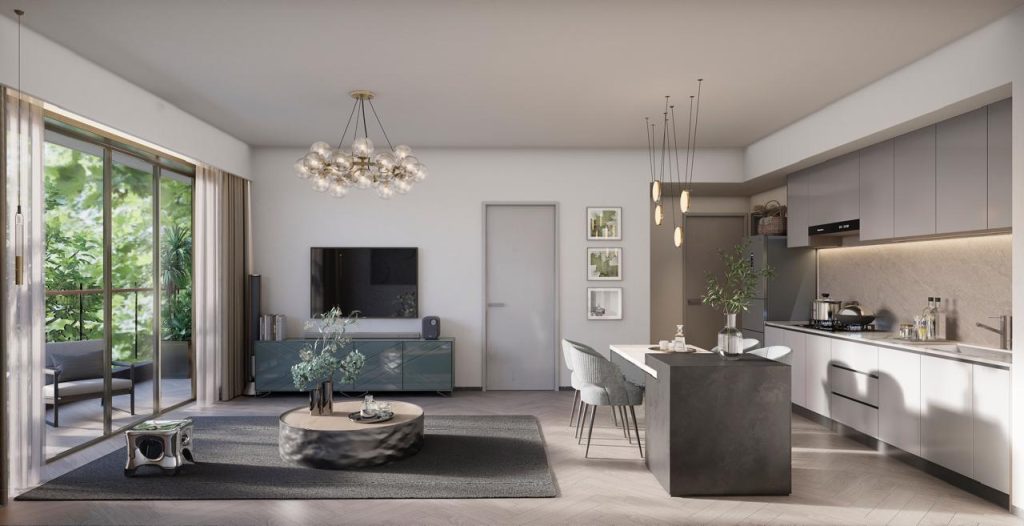 Kitchen and Living Room